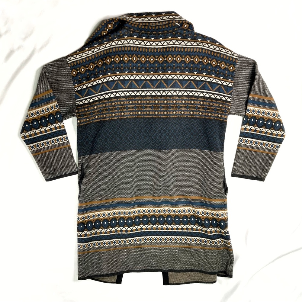 Thought London Organic Cotton / Wool Tribal Cardi Coat Size 16 - Picture 3 of 13